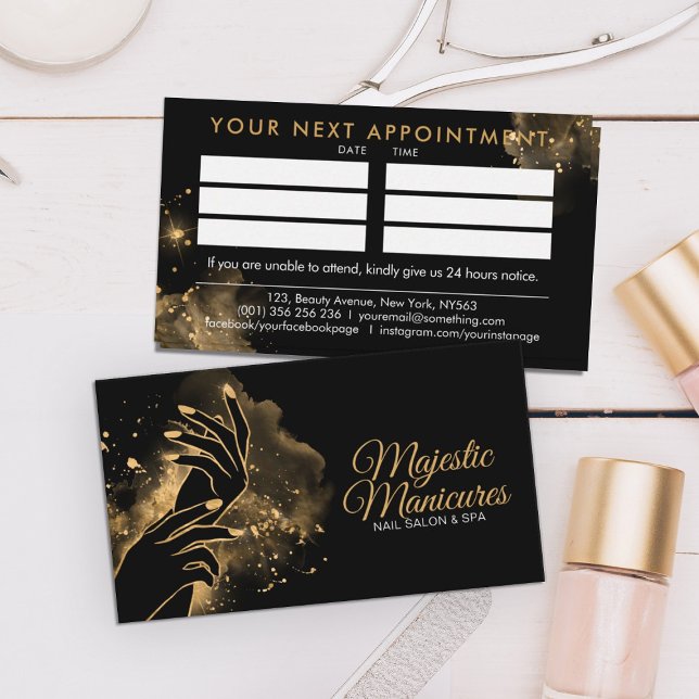 Manicuant Händer - illustration av konturkonst - g Visitkort (Skapare uppladdad)