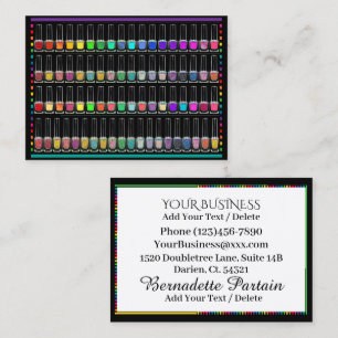 Manicuant Salon - Nail Technician - Nail Art Visitkort