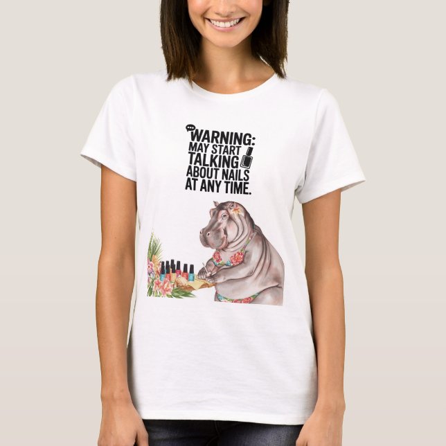 Manicure Coastal Beauty Staff  T Shirt (Framsida)