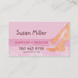 Manicure- & Pedicurevisitkort Visitkort