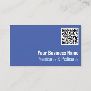 Manicures & Pedicures QR Code Affärskort Visitkort