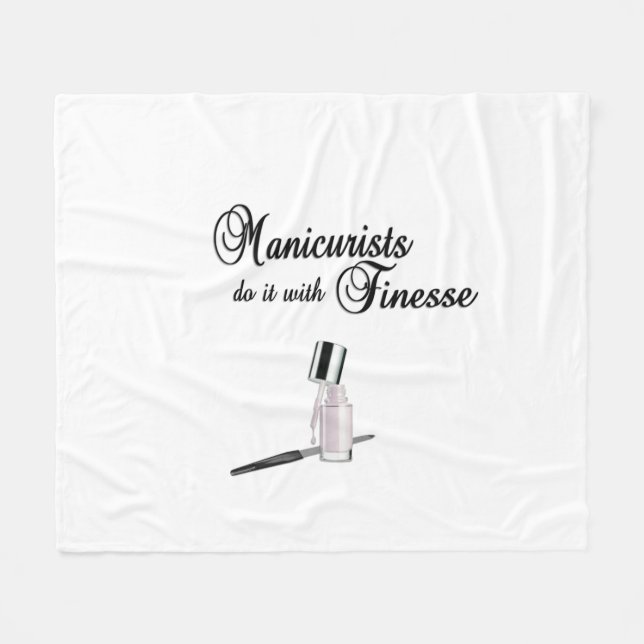 Manicurister gör det med finesser fleecefilt (Framsidan (Horisontell))