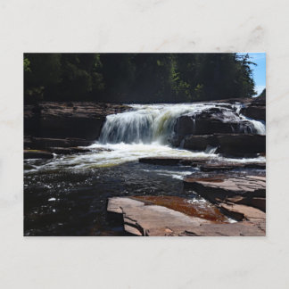 Manido Falls, Porcupine Mountains, Michigan Vykort