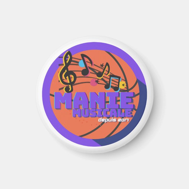 Manie Musicale Button Magnet (Framsidan)