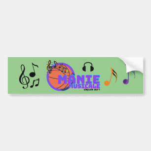 Manie Musicale-stötfångare Bildekal
