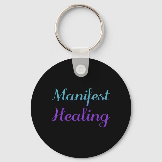 Manifest Healing Självmordsförebyggande Design Nyckelring (Framsida)