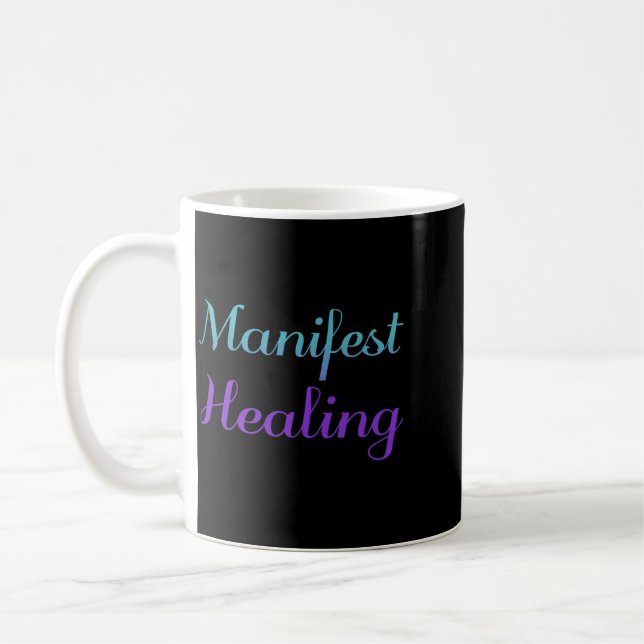 Manifest Healing Självmordsförebyggande Premium Kaffemugg (Vänster)