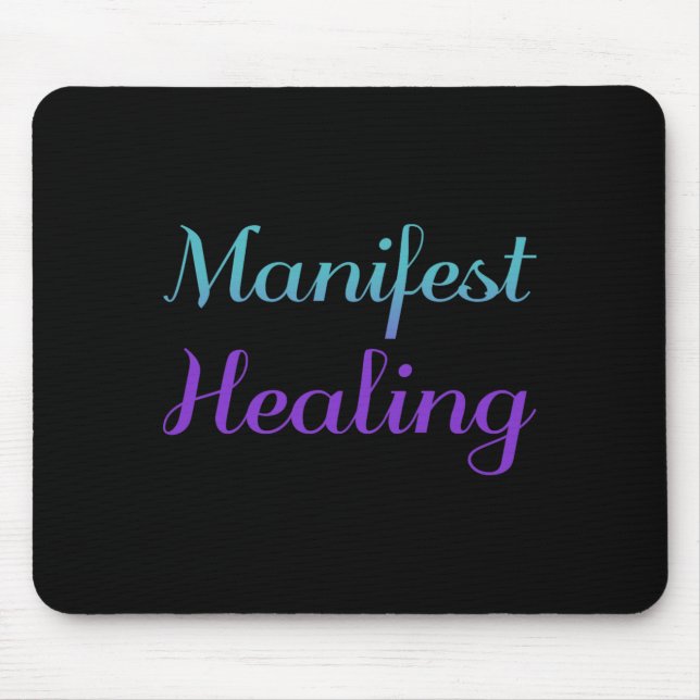 Manifest Healing Självmordsförebyggande Premium Musmatta (Framsidan)
