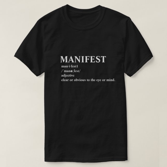 Manifest T Shirt (Design framsida)