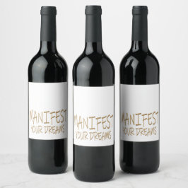 Manifest  vinflaska etikett
