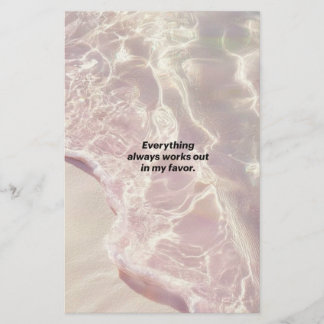 Manifestation Affirmation Grafik Brevpapper
