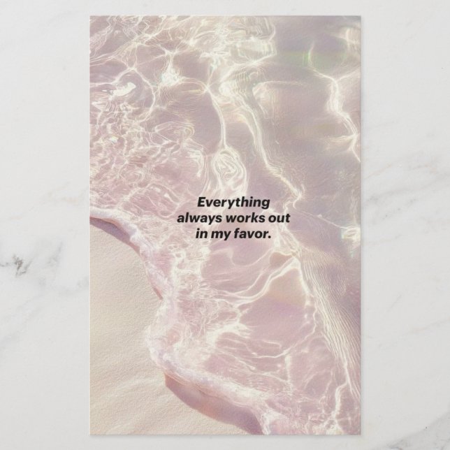 Manifestation Affirmation Grafik Brevpapper (Framsida)
