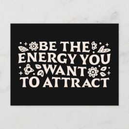 Manifestation affirmationer lag av attraktion vykort