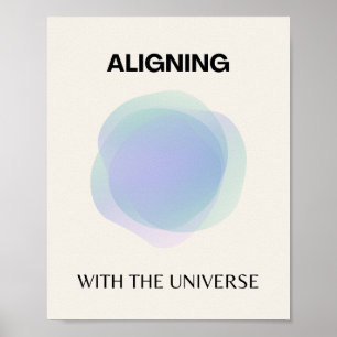 Manifestation Andlig Art, Energy Aura Gradient Poster