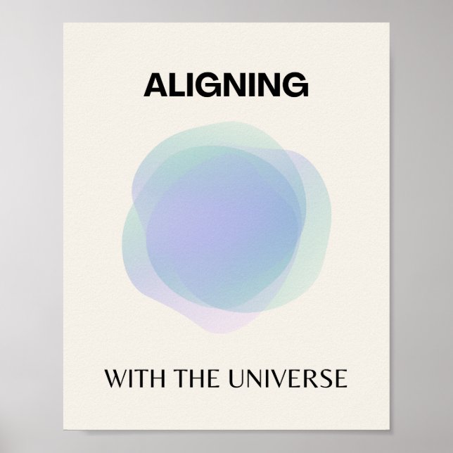 Manifestation Andlig Art, Energy Aura Gradient Poster (Framsidan)