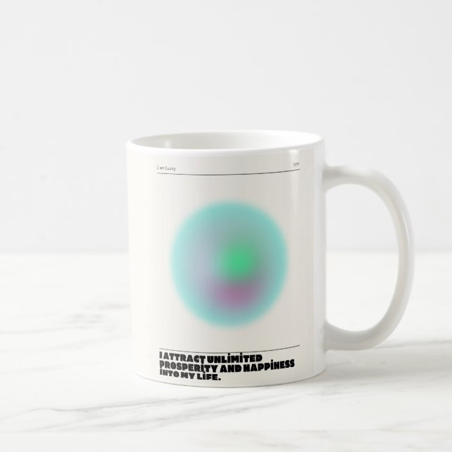 manifestation av dagliga bekräftelser kaffemugg (Höger)