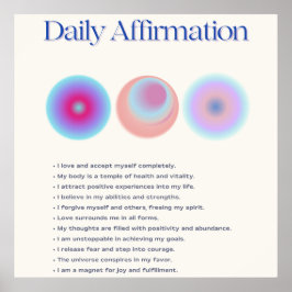 manifestation av dagliga bekräftelser poster