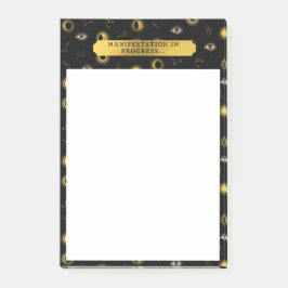 Manifestation Celestial Sol & Måne Zodiac Öga Post-it Block