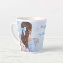 Manifestation Latte Flicka Mugg | Kaffeälskare Pre