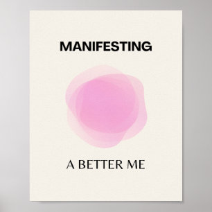 Manifestation, manifestation, positiv Andlig Poster