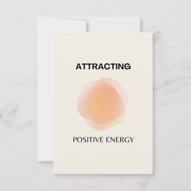 Manifestation, positiv Andlig, bekräftelsekonst Tack Kort (Framsida)