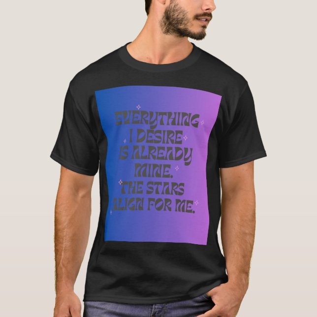 Manifestation Tshirt T Shirt (Framsida)