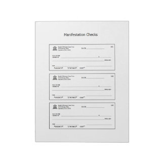 Manifestationskontroll av tomma penningkontroller anteckningsblock