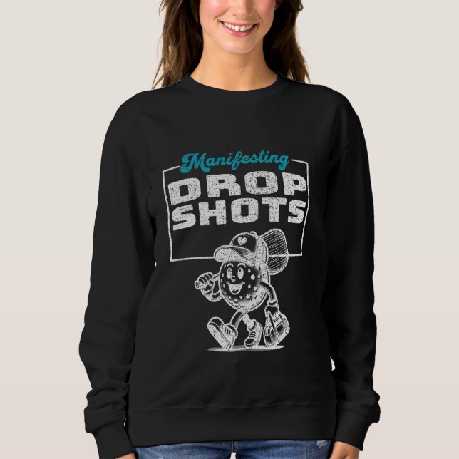 Manifestera fall Shots Funny Pickleball Player T Shirt (Framsida)