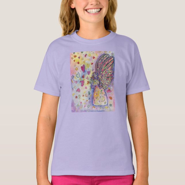 Manifestera Universe Angel Art Child T-Shirts (Framsida)