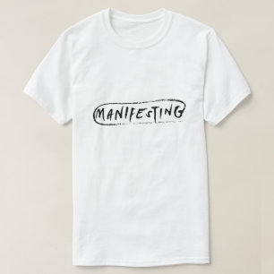 Manifestering – Positiv Tanke Typografi T Shirt
