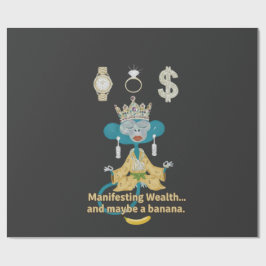 Manifesting Wealth Monkey zen art  Presentpapper