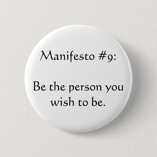 Manifesto #9 knapp (Framsida)