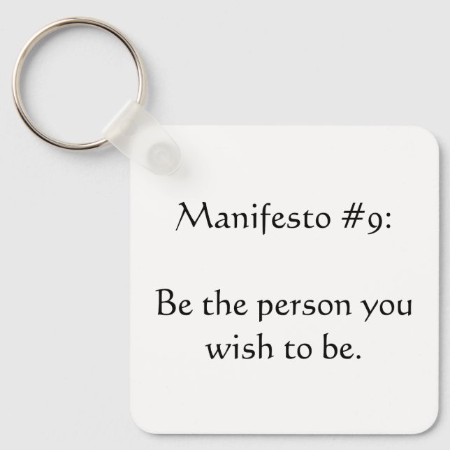 Manifesto #9 nyckelring (Framsida)
