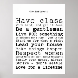 MANifesto Poster