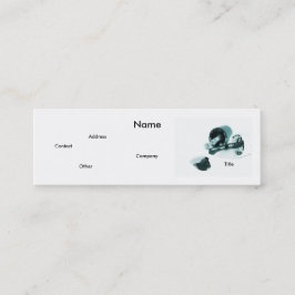 Manikurist i svartvitt mini visitkort