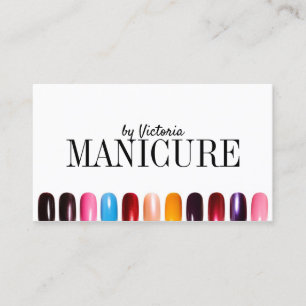 Manikurist Manicurist Manicule Salon i färglös N Visitkort