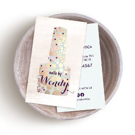 Manikurist Nagel polsk Flaska Visitkort