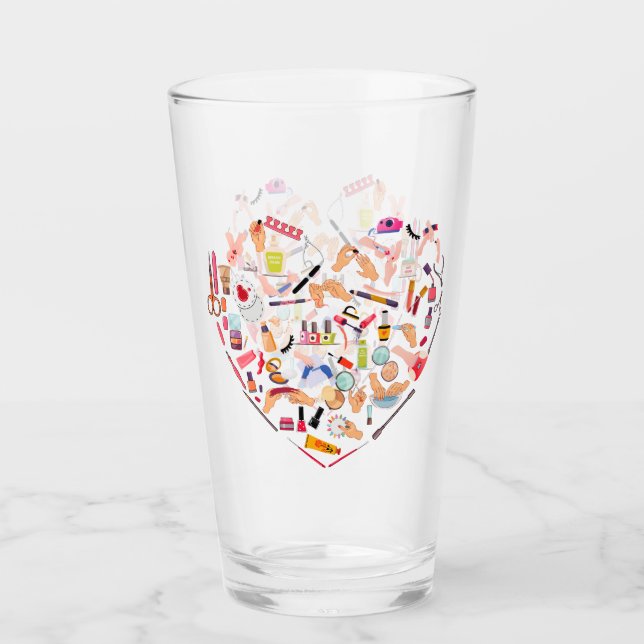 Manikurist Nail Technician Verktyg Heart Glaskopp (Framsida)