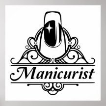 Manikurist på jobbet