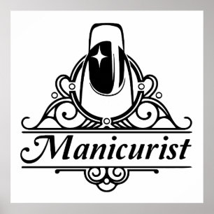 Manikurist på jobbet poster