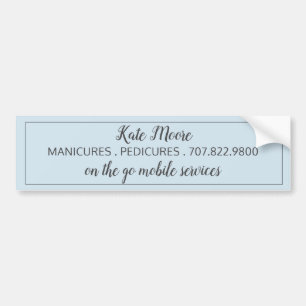 Manikurist Pedicurist Blek Blue Promotional Bildekal
