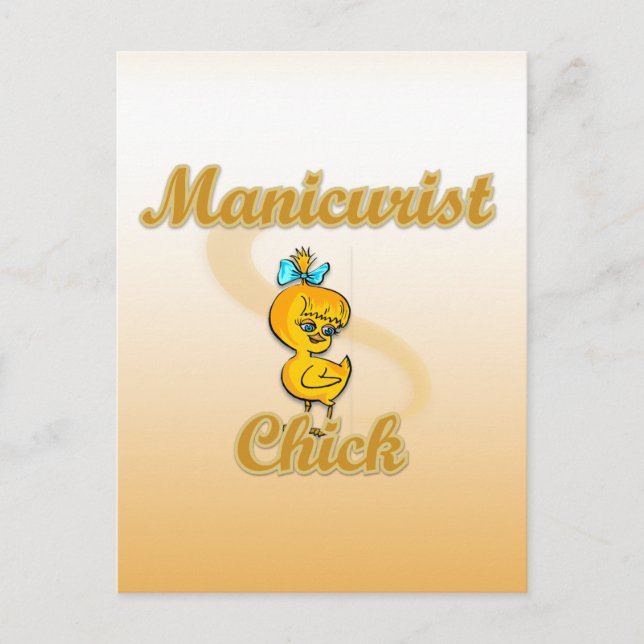 Manikursiv Chick Vykort (Framsida)