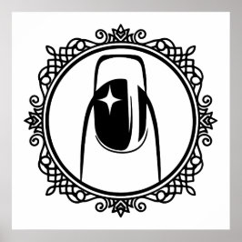 Manikurtistisk design är vacker poster