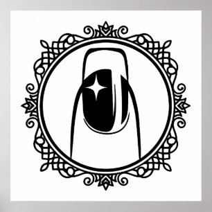 Manikurtistisk design är vacker poster