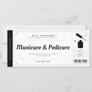 Manikyr Pedikyr Presentkupong Certifikat
