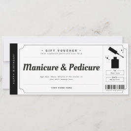 Manikyr Pedikyr Presentkupong Certifikat Inbjudningar