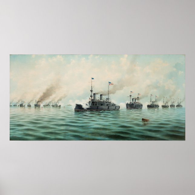 Manila Bay: "Du kan skjuta när Redot, Gridley!" Poster (Framsidan)