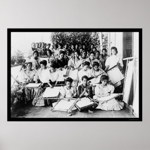 Manila broderi klassificerar 1901 poster
