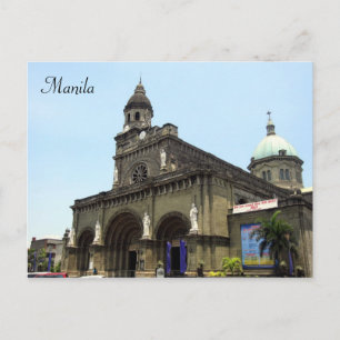 manila cathedral vykort