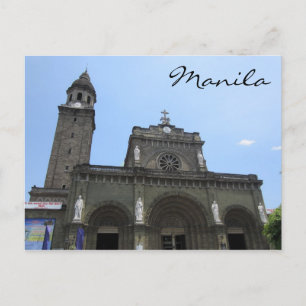 manila cathedral vykort